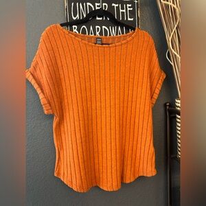 SHEIN Burnt Orange Knit Top